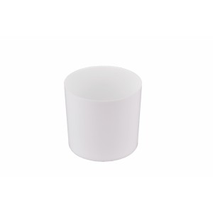 Plastový květináč Cylindr 9 cm bílý