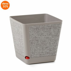 Plastový květináč Kora 180x180 mm, taupe + t-k22