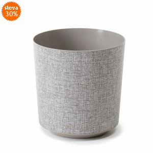 Plastový květináč Gama 250 mm, taupe + t-k22 (03)