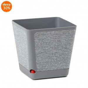 Plastový květináč Kora 180x180 mm, šedý + t-k39 (04)