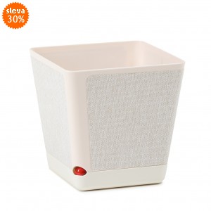 Plastový květináč Kora 180x180 mm, krém + t-k21 (07)