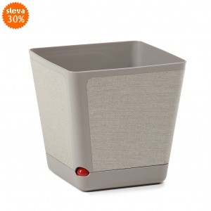 Plastový květináč Kora 180x180 mm, taupe + t-k70 (10)