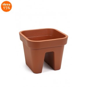 Květináč na zábradlí Lobelia 240x290x290 mm, terracota