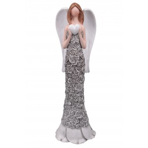 Anděl Lili Rosa šedý 20 cm II.jakost