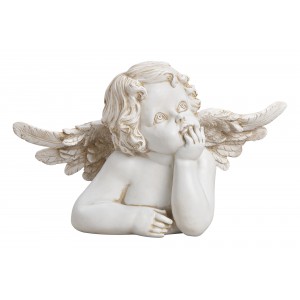 Busta zasněného barokního andílka 15x23x9 cm