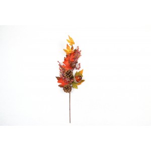 Podzimní větvička šišky 55 cm