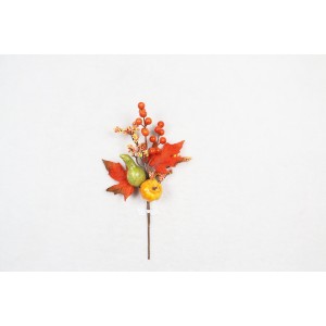 Podzimní větvička s dýní 32 cm