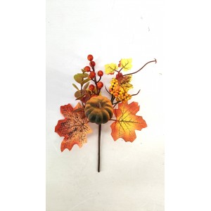 Podzimní větvička s dýní 24 cm