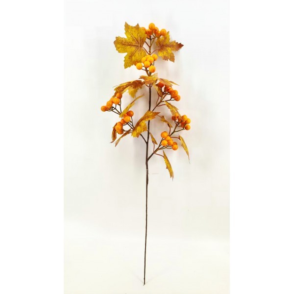 Podzimní větvička s bobulkami 60 cm