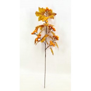 Podzimní větvička s bobulkami 60 cm