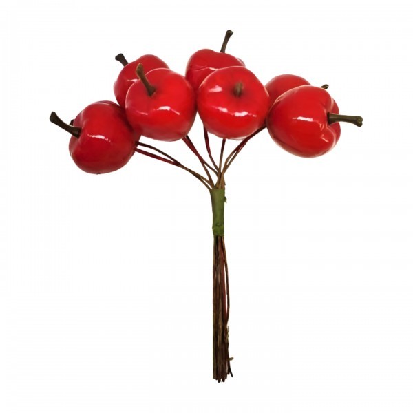 Jablko na drátku 2 cm, sada 3 ks