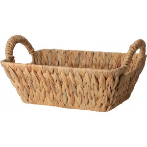 Pletený košík s uchy vodní hyacint 34x21,5x11 cm