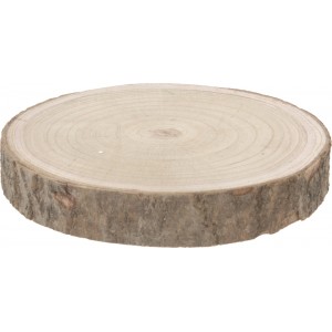 Dřevěná podložka Paulownia 18-23x3 cm