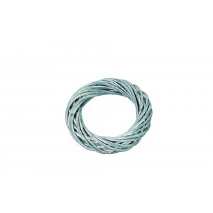 Proutěný věnec 20 cm modro-zelený