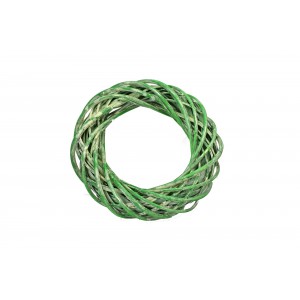 Proutěný věnec 25 cm zelený