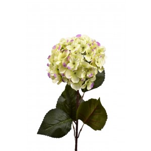 Umělá hortenzie zeleno-fialová 75 cm