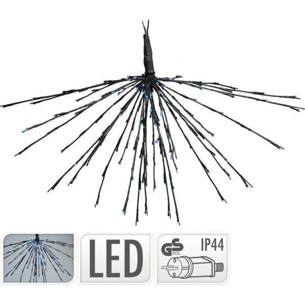 Dekorativní LED koule z větviček 75 cm