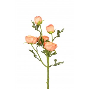 Umělá růže oranžová 60 cm