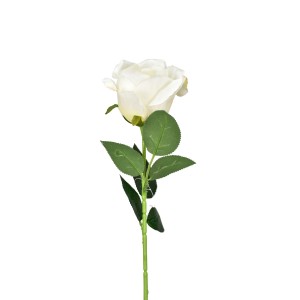 Umělá růže bílá 50 cm