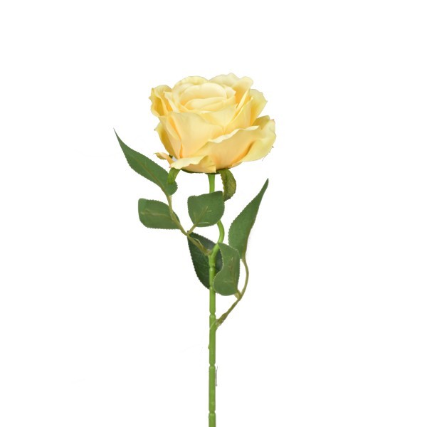 Umělá růže žlutá 50 cm