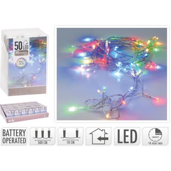 Dekorativní osvětlení mix barev, 50 LED
