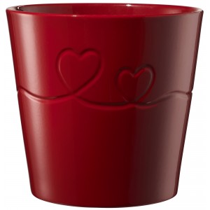 Keramický květináč Endless Love 13 cm vínový