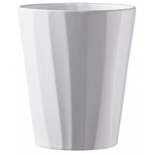Keramický květináč na orchideje Umea Pure 15x13 cm bílý matný