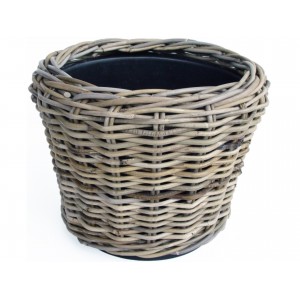 Ratanový koš Kubu 26x37 cm s plastovým vkladem