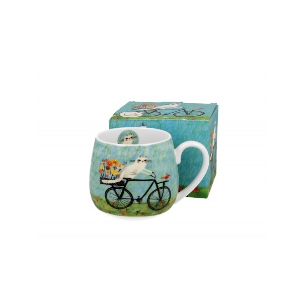 Porcelánový hrnek Cat's World bicycle 430 ml v dárkovém boxu