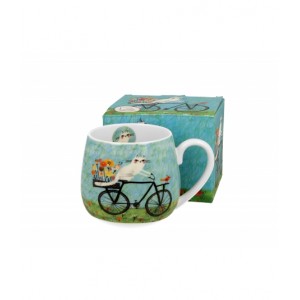 Porcelánový hrnek Cat's World bicycle 430 ml v dárkovém boxu