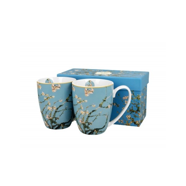Porcelánový hrnek Almond Blossom inspired by Van Gogh 380 ml, sada 2 ks v dárkové krabičce