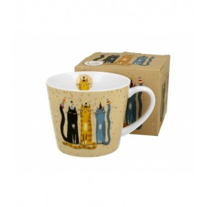 Porcelánový hrnek Cat's World party 610 ml v dárkovém boxu