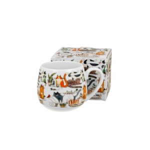 Porcelánový hrnek Cat's World lazy cats 430 ml v dárkovém boxu