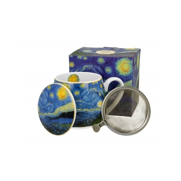 Porcelánový hrnek byliňák Starry Night inspired by Van Gogh 430 ml v dárkovém boxu