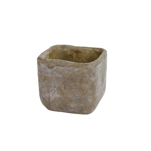 Květináč Anton šedý 10x10x10 cm