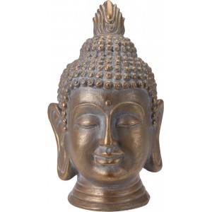 Buddha busta starožitná zlatá 41x26x25 cm