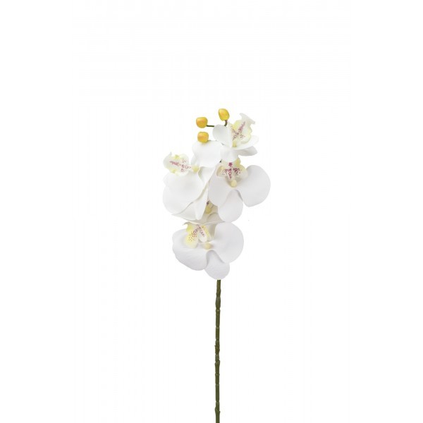 Umělá orchidej bílá 68 cm