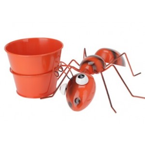 Plechový květináč s mravencem 8,5x23x19 cm