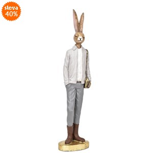 Králík s taškou 40x10x9 cm