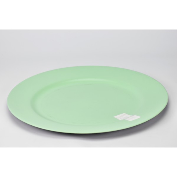Plastový talíř zelený 33x2 cm