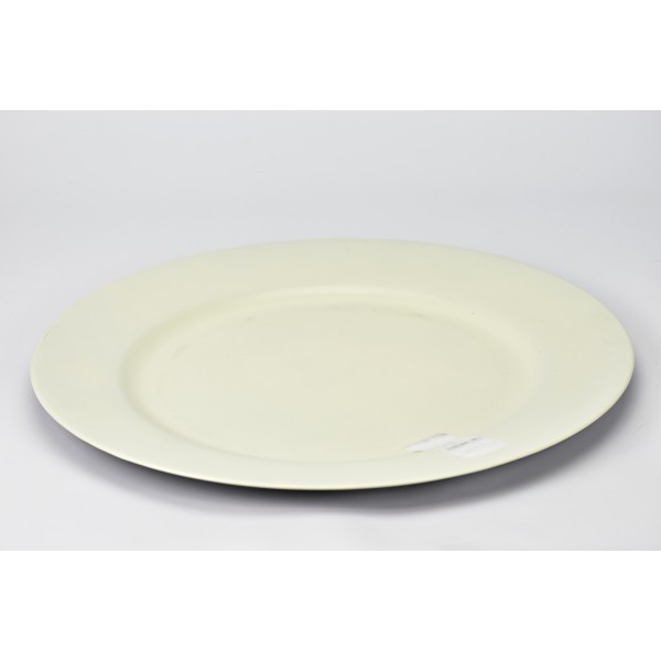 Plastový talíř žlutý 33x2 cm