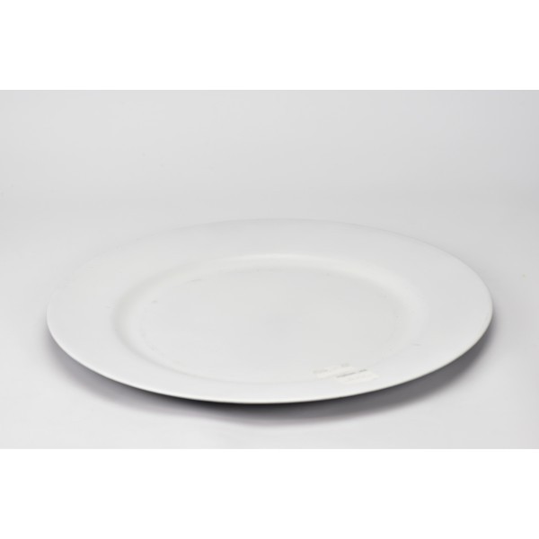 Plastový talíř bílý 33x2 cm