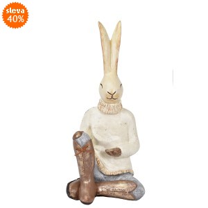 Velikonoční zajíc 39x18x18 cm