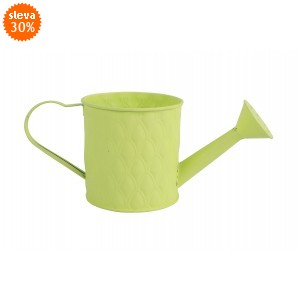 Plechový květináč Sannah žlutý S 26x10,5x10,5 cm