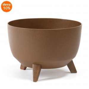 Plastová mísa Roma ECO 330 mm, přírodní dřevo