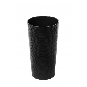 Plastový květináč Lilia 570 mm vroubek, černý