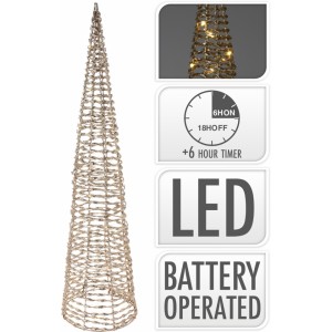 LED jehlan zlatý 60 cm II. jakost