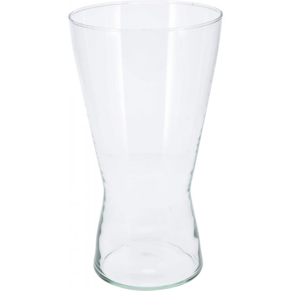 Skleněná váza válec z recyklovaného skla 29x13,5 cm
