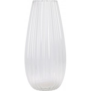 Skleněná váza z recyklovaného skla 37x17 cm
