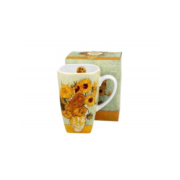 Porcelánový hrnek Sunflowers inspired by Van Gogh 630 ml v dárkovém boxu